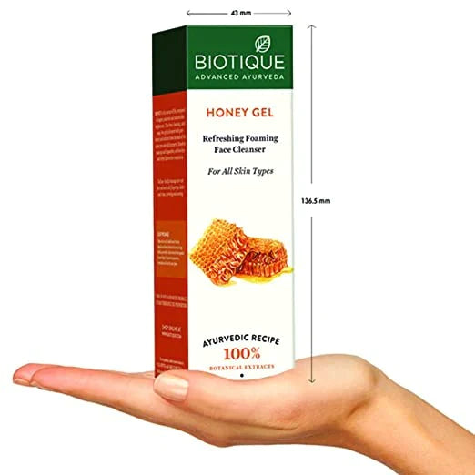Biotique Advanced Organics Honey Gel Refreshing Foaming Face Cleanser - 120 ml