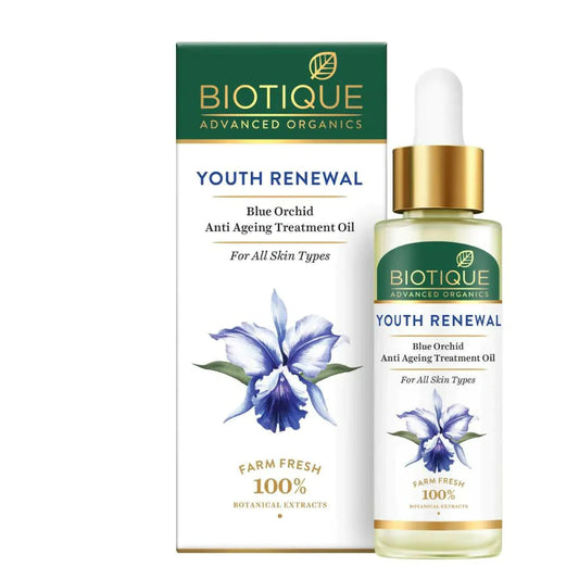 Biotique Youth Renewal Blue Orchid Anti-Ageing Treatment Oil - 30 ml