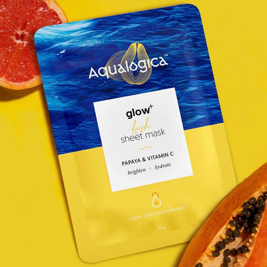 Aqualogica Glow+ Lush Sheet Mask -25 gm