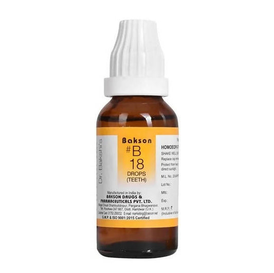 Bakson's Homeopathy B18 Drops (Teeth)