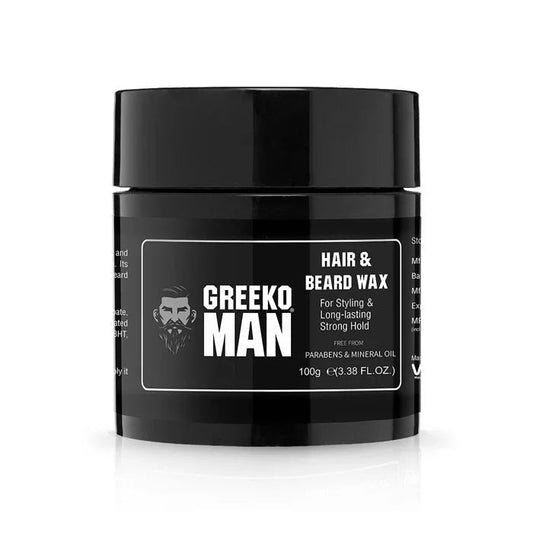 Greeko Man 2 in 1 Hair & Beard Wax - 100 gms