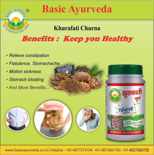 Basic Ayurveda Khurafati Churna  - 40 gms