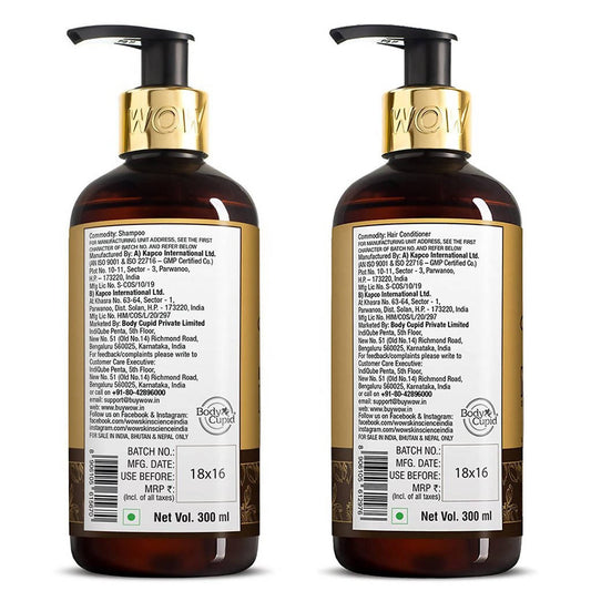 Wow Skin Science Moroccan Argan Oil Shampoo & Hair Conditioner-300ml