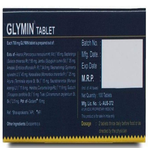 Kerala Ayurveda Glymin Tablet