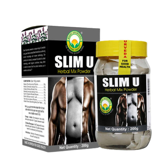 Basic Ayurveda Slim U Herbal Mix Powder - 200 gms
