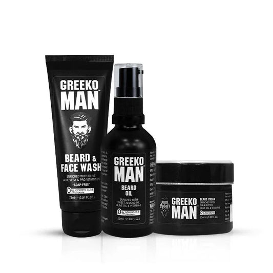 Greeko Man Beard Grooming & Styling Kit - 175 ml