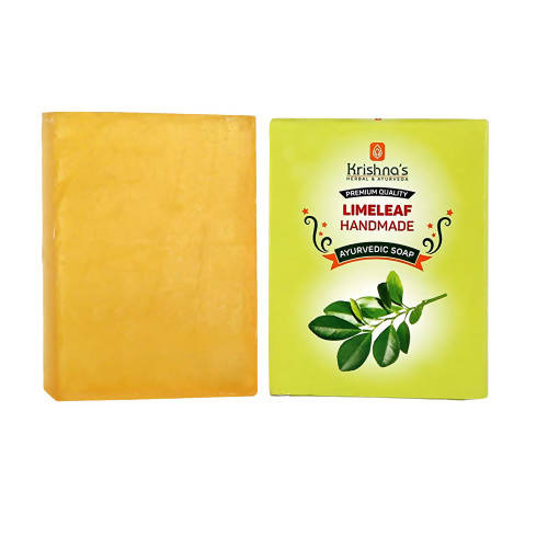 Krishna's Herbal & Ayurveda Limeleaf Handmade Soap - 100 gms