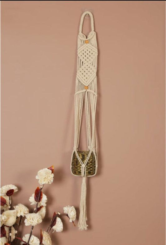 Diamond Knots Macrame Hanger Planter