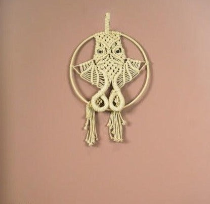 Owl Macrame Wall Hanging