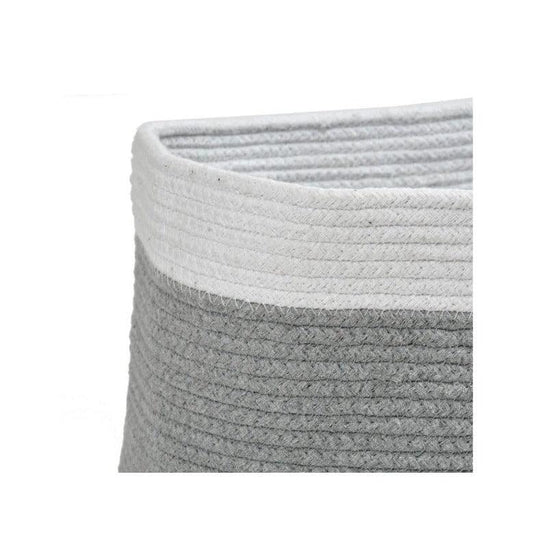 Dual Color Jute Shelf Basket