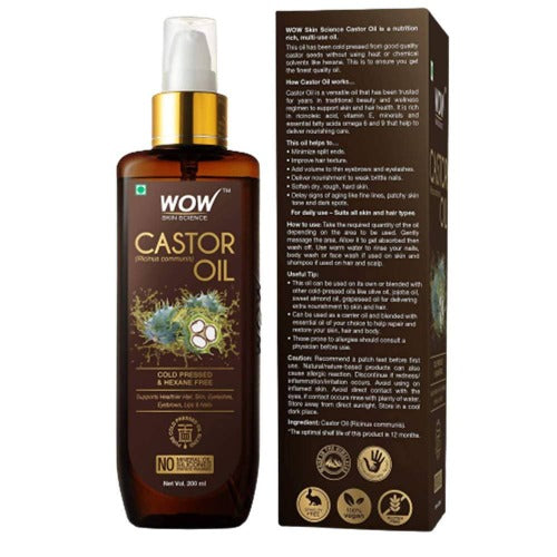 Wow Skin Science Castor Oil - 200ml