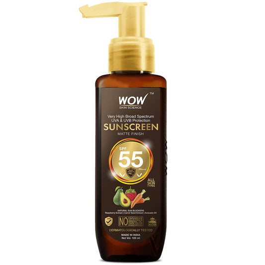 Wow Skin Science Sunscreen Matte Finish - SPF 55 PA++ - 100 ml