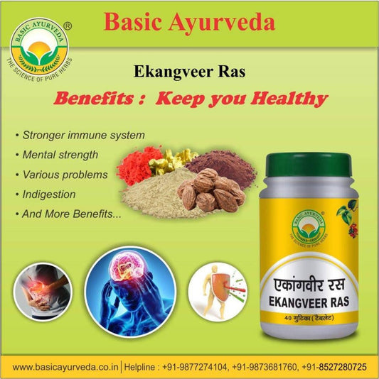 Basic Ayurveda Ekangveer Ras Tablet - 40 Tablets