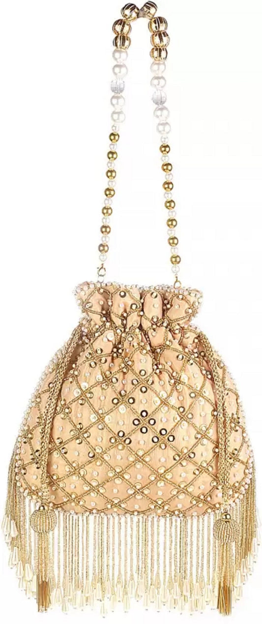 Traditional India Potli Bag Wedding Favor Return Potli Bag Bridal Potli Bags for Evening Clutch Party Bag FP-13