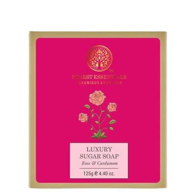 Forest Essentials Luxury Sugar Soap Rose & Cardamom