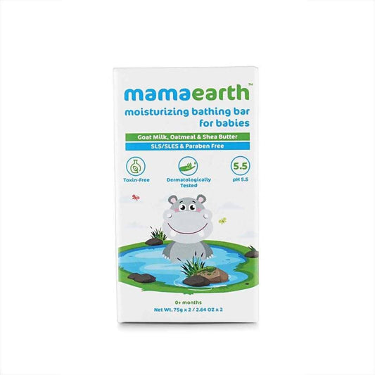 Mamaearth Moisturizing Bathing Bar Soap For Babies Pack of 2