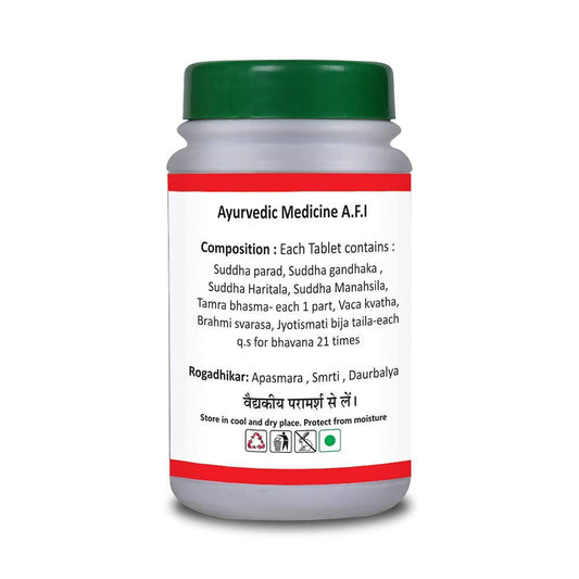 Basic Ayurveda Smriti Sagar Ras Tablets - 40 Tablets