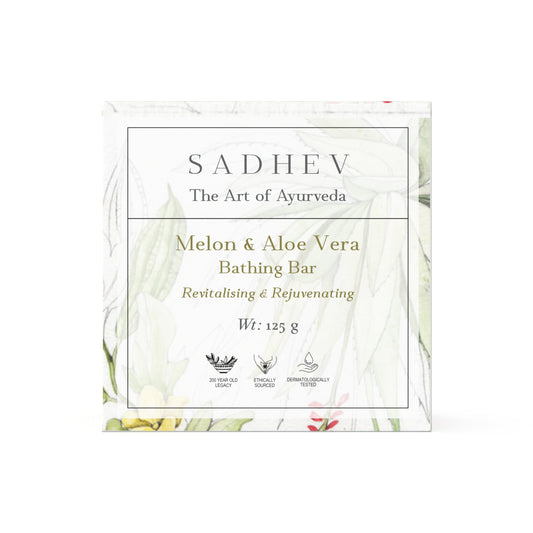 Sadhev Melon & Aloe Vera Bathing Bar - 125 gms