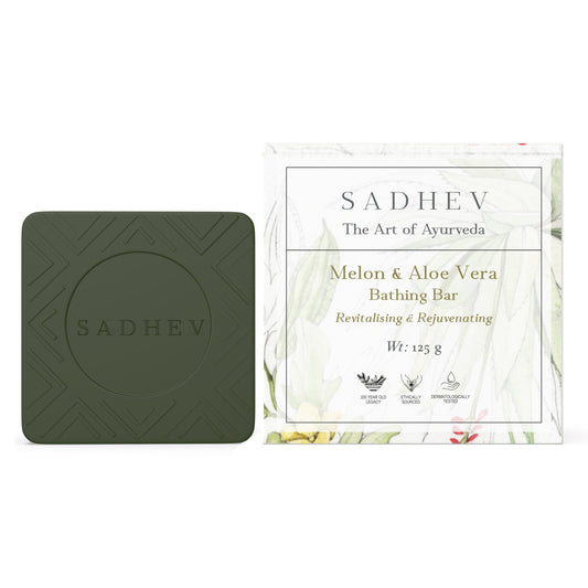 Sadhev Melon & Aloe Vera Bathing Bar - 125 gms