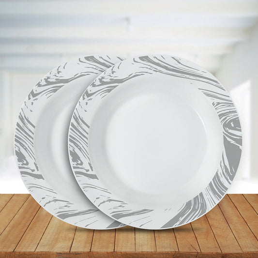 Larah by Borosil Marble Snack Plate