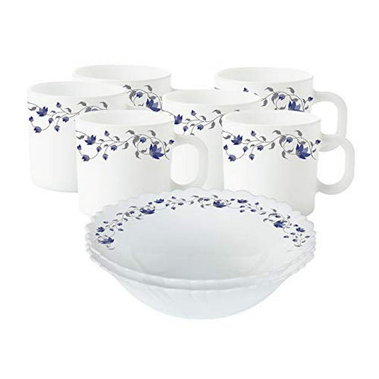 Larah by Borosil Helena Snack Set w Mugs