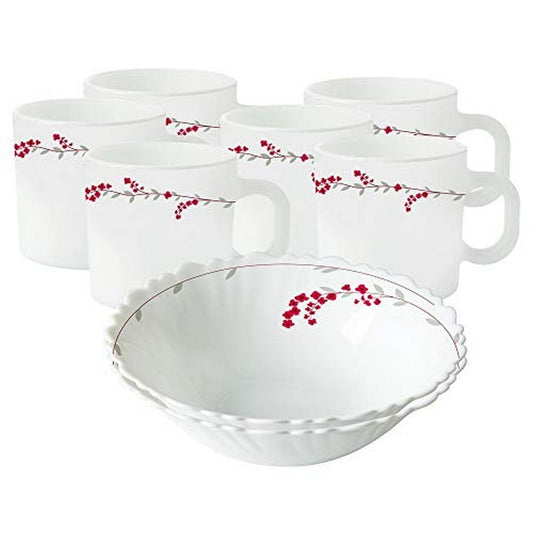 Larah by Borosil Verona Snack Set w Mugs