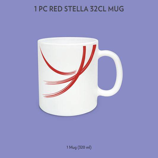 Larah by Borosil Red Stella Mug