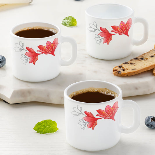 Larah by Borosil Ruby Mug Set