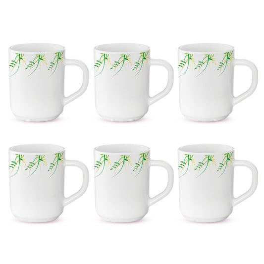 Larah by Borosil Green Herbs Mug Set