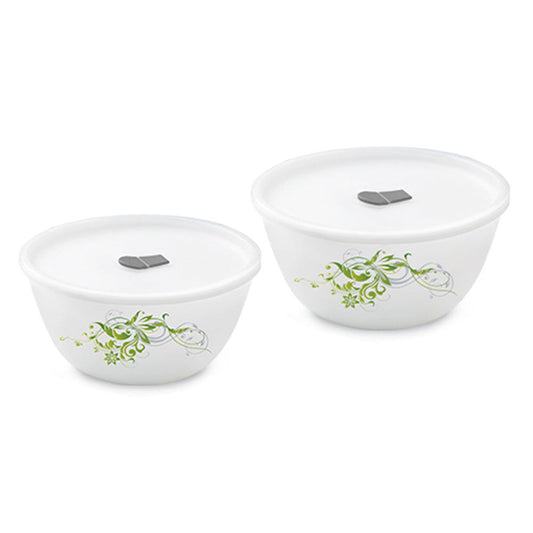 Larah by Borosil Erba Mixing Bowl Set w Lid