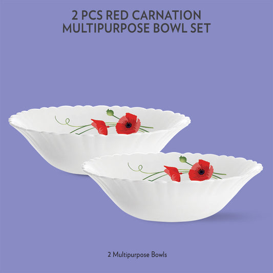 Red Carnation Multipurpose Bowl