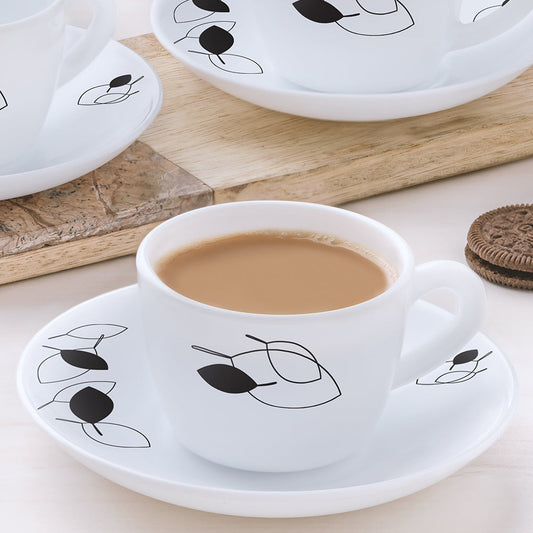 Larah by Borosil Shadow Cup n Saucer Set