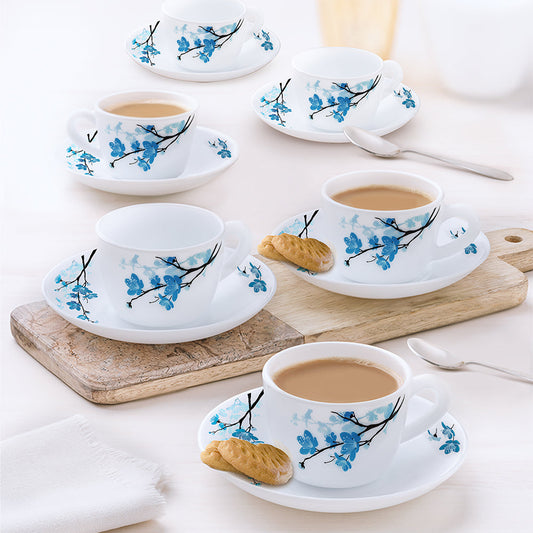 Larah by Borosil Mimosa Cup n Saucer Set