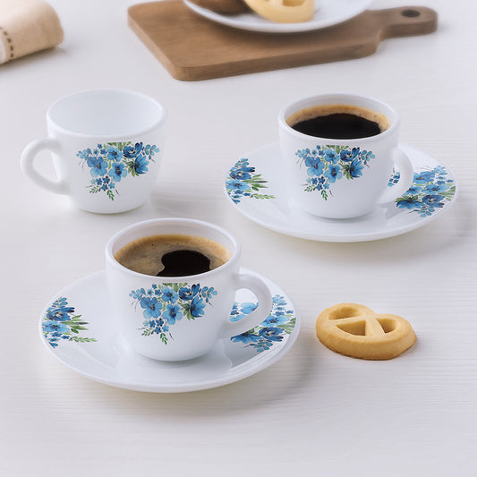 Larah by Borosil Pansy Cup n Saucer Set