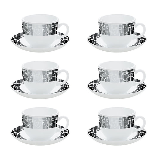 Larah by Borosil Sitara Cup n Saucers Set