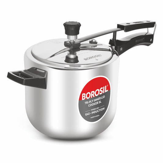 Borosil Inner Lid Tri-Ply Pressure Cooker