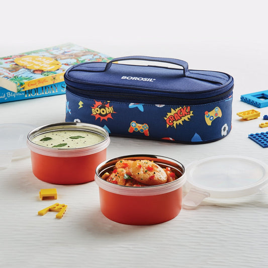 Borosil Blaze Blue Lunchbox