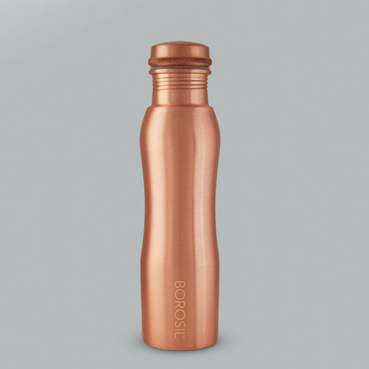 Borosil Curvy Copper Bottle