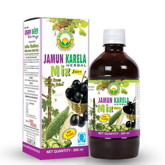 Basic Ayurveda Jamun Karela Herbal Mix Juice - 500 ml