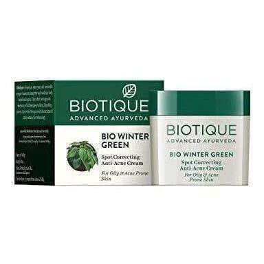 Biotique Bio Winter Green Spot Correcting Anti Acne Cream - 15 gms