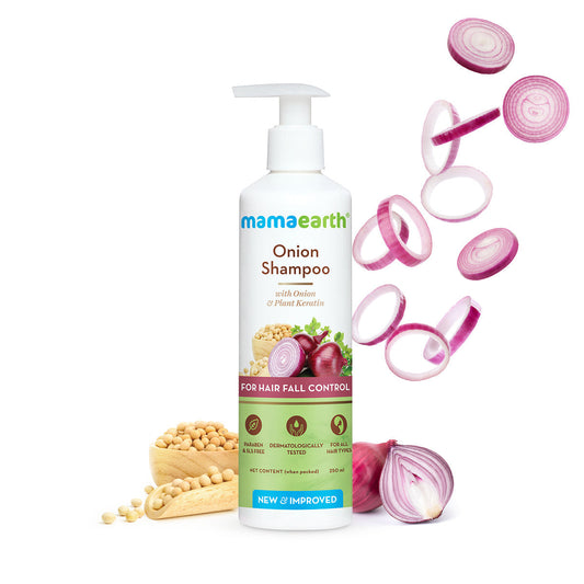 Onion Shampoo with Onion and Plant Keratin for Hair Fall Control