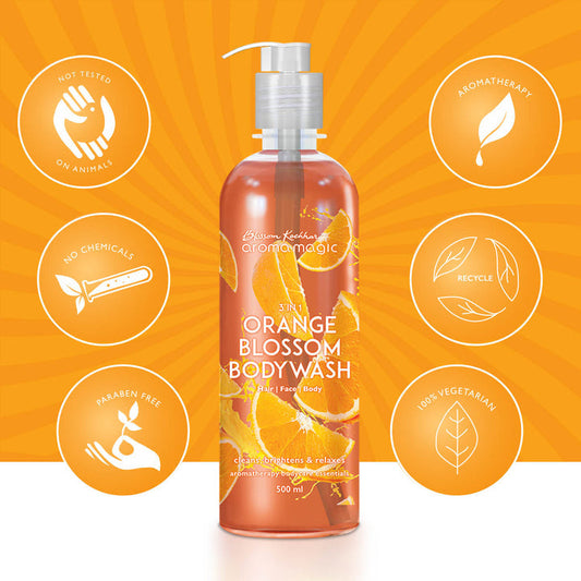 Blossom Kochhar Aroma Magic 3 in 1 Orange Blossom Body Wash - 500 ml