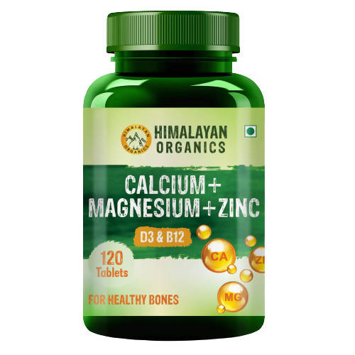 Himalayan Organics Calcium+Magnesium+Zinc D3 & B12 - 120 tabs