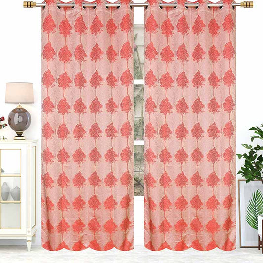 Maroon Premium Polyester Curtains | 5ft, 6ft, 9ft | Set of 2