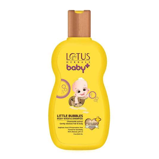 Lotus Herbals Baby+ Little Bubbles Body Wash & Shampoo