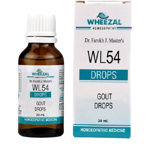 Wheezal Homeopathy WL-54 Gout Drops -30 ml