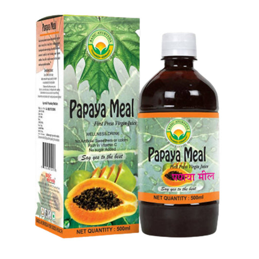 Basic Ayurveda Papaya Meal First Press Virgin Juice - 500 ml