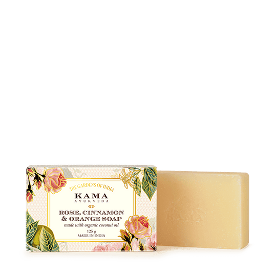 Kama Ayurveda Rose & Cinnamon & Orange soap - 125 gms