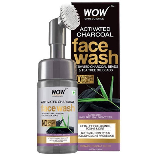 Wow Skin Science Charcoal Foaming Face Wash - 100 ml