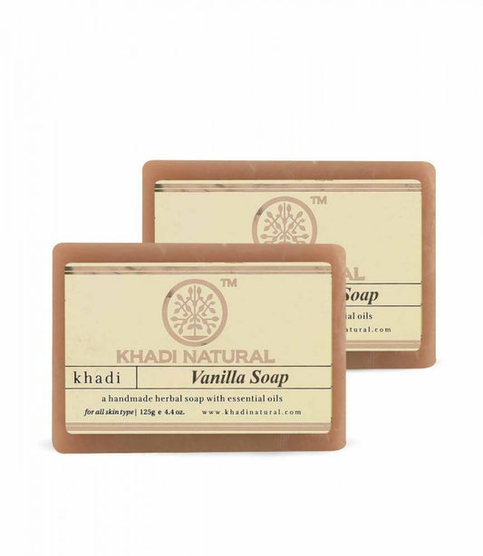 Khadi Natural Vanilla Soap - 125 gm - Pack of 2